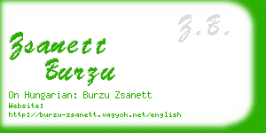 zsanett burzu business card